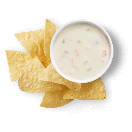 Chips & Queso Blanco, as pictured by Chipotle