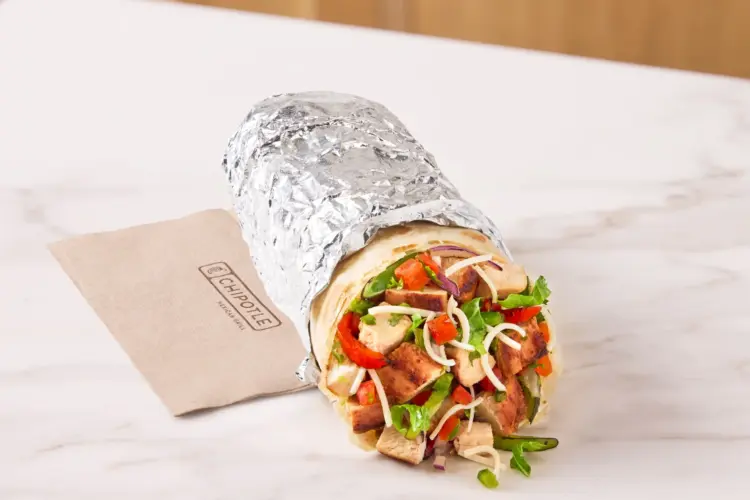 Double High Protein Burrito, as pictured by Chipotle