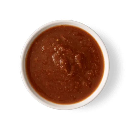 Tomatillo-Red Chili Salsa, as pictured by Chipotle
